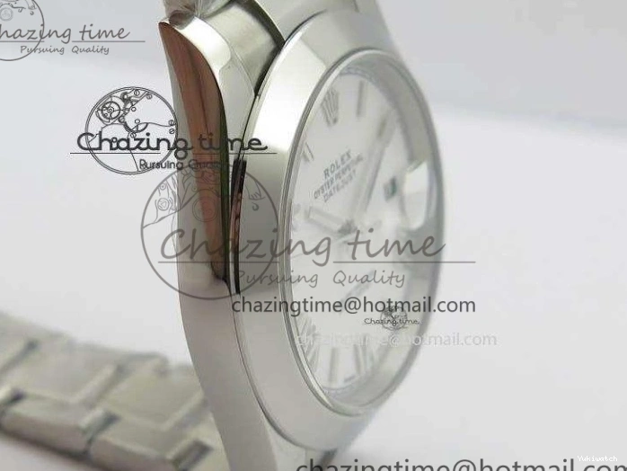 1:1 DateJust SS White Bracelet Dial Edition 41mm On Noob SS Best Roman 126300 A3235 0425